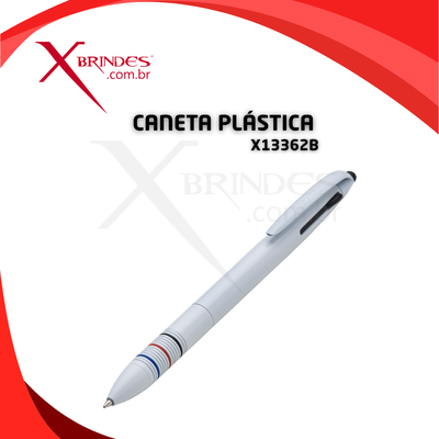 CANETA PLASTICA 3 CORES EM 1 COM TOUCH SCREEN X13362B 