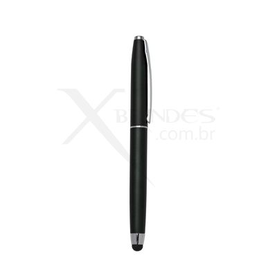Conheça o Brinde Caneta plástica com tampa e ponteira touch screen XER197B