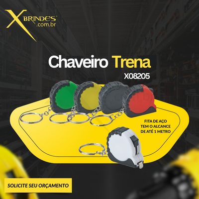 CHAVEIRO TRENA PLÁSTICO COM FITA DE 1 METRO X08205 