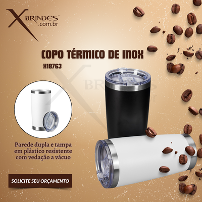 Conheça o Brinde Copo Térmico De Inox Com Capacidade De 520Ml X18763
